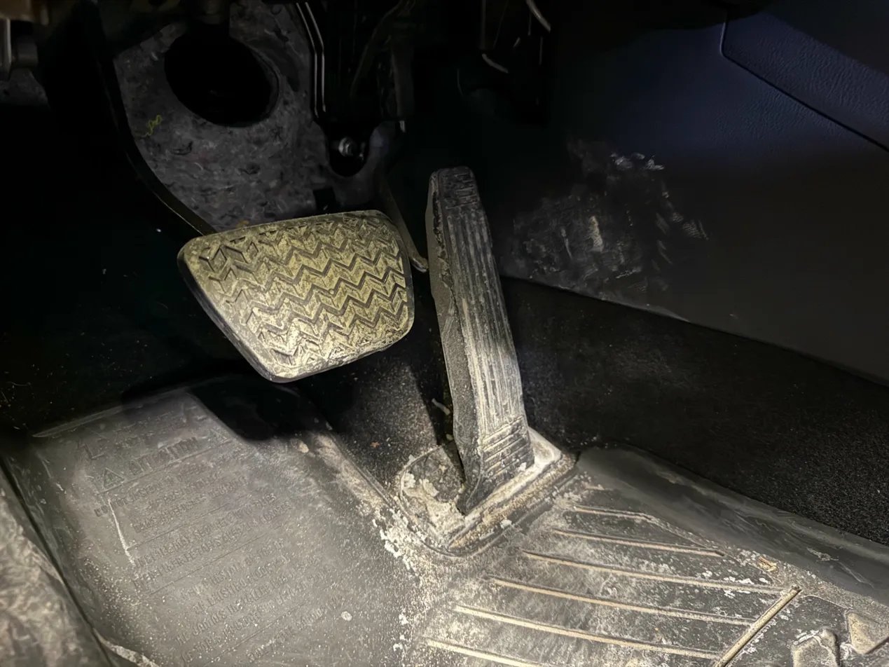 Lexus NX pedals before detailing